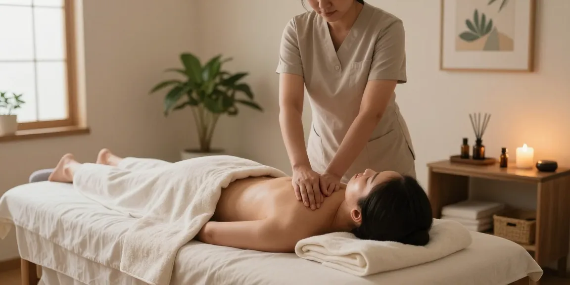 Experience revitalizing 성남출장안마 in a calming massage therapy space with soft lighting and essential oils.