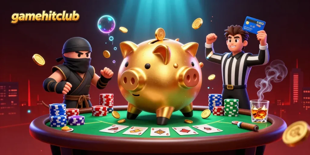 Engage with gamehitclub's dynamic gaming universe, showcasing a thrilling casino scene.